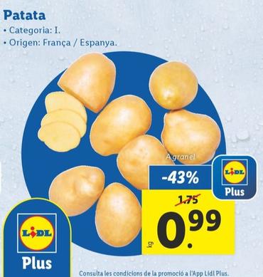 Oferta de Patata por 0,99€ en Lidl