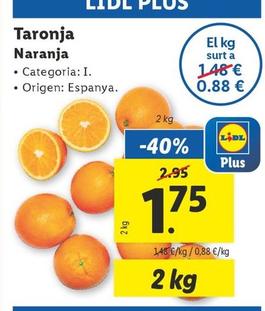 Oferta de Naranja por 1,75€ en Lidl