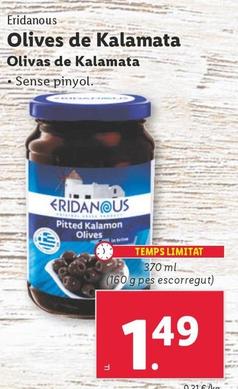 Oferta de Eridanous - Olivas De Kalamata por 1,49€ en Lidl