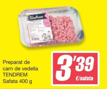 Oferta de Tendrem - Preparat De Carn De Vedella por 3,39€ en SPAR Fragadis