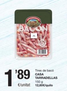 Oferta de Bacon por 1,89€ en SPAR Fragadis