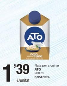 Oferta de Ato - Nata Per A Cuinar por 1,39€ en SPAR Fragadis