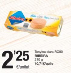 Oferta de Ribeira - Tonyina Clara Ro80 por 2,25€ en SPAR Fragadis