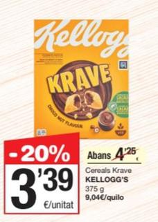 Oferta de Cereales por 3,39€ en SPAR Fragadis