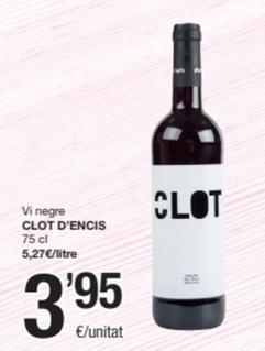 Oferta de Vino por 3,95€ en SPAR Fragadis