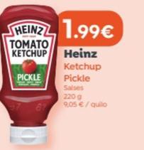 Oferta de Heinz - Ketchup Pickle por 1,99€ en SPAR Fragadis