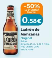Oferta de Ladrón De Manzanas - Original Sidras por 1,15€ en SPAR Fragadis