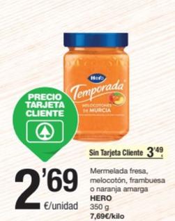 Oferta de Mermelada por 3,49€ en SPAR Fragadis