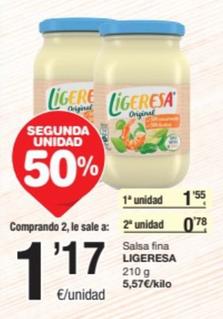 Oferta de Salsas por 1,55€ en SPAR Fragadis