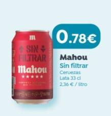 Oferta de Cerveza por 0,78€ en SPAR Fragadis