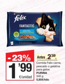 Oferta de Comida para gatos por 1,99€ en SPAR Fragadis