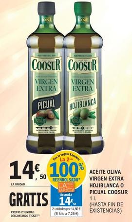 Oferta de Coosur - Aceite Oliva Virgen Extra Mojiblanca O Picual por 14,5€ en E.Leclerc