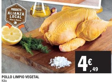Oferta de Pollo Limpio Vegetal por 4,49€ en E.Leclerc
