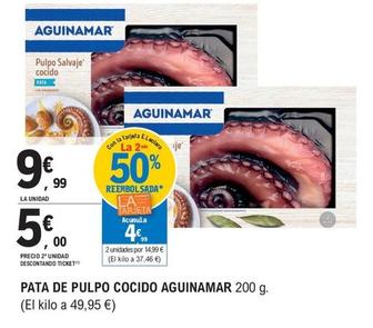 Oferta de Aguinamar - Pata De Pulpo Cocido por 9,99€ en E.Leclerc