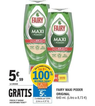 Oferta de Fairy - Maxi Poder Original por 5,59€ en E.Leclerc