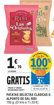 Oferta de Risi - Patatas Selectas Clasicas O Alpunto De Sal por 1,7€ en E.Leclerc