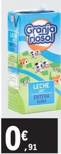 Oferta de Granja Riosol - Leche Entera por 0,91€ en E.Leclerc