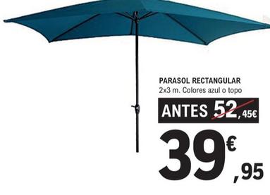Oferta de Parasol Rectangular por 39,95€ en E.Leclerc