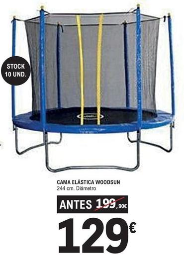 Oferta de Cama Elastica Woodsun por 129€ en E.Leclerc