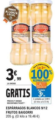 Oferta de Baigorri - Esparragos Blancos 9-12 Frutos por 3,99€ en E.Leclerc