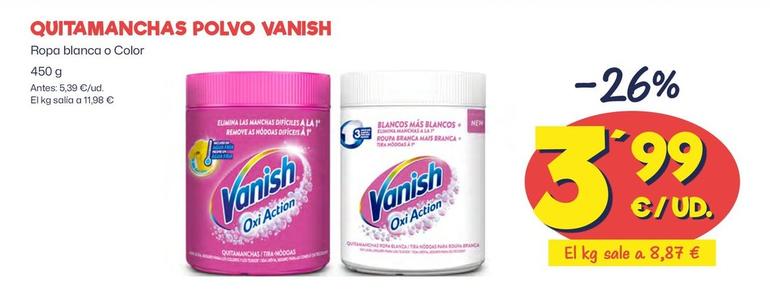 Oferta de Vanish - Quitamanchas Polvo por 3,99€ en Ahorramas