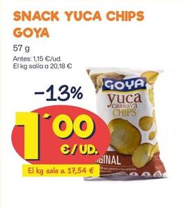 Oferta de Goya - Snack Yuca Chips por 1€ en Ahorramas