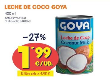 Oferta de Goya - Leche De Coco por 1,99€ en Ahorramas