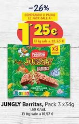 Oferta de Nestlé - Jungly Barritas por 1,69€ en Ahorramas