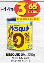Oferta de Nestlé - Nesquik 0% por 3,65€ en Ahorramas