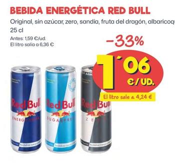 Oferta de Red Bull - Bebida Energetica por 1,06€ en Ahorramas