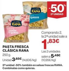 Oferta de Rana - Pasta Fresca Clásica por 3,65€ en El Corte Inglés