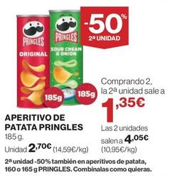 Oferta de Pringles - Aperitivos De Patata por 2,7€ en El Corte Inglés