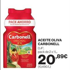 Oferta de Carbonell - Aceite Oliva por 20,89€ en El Corte Inglés