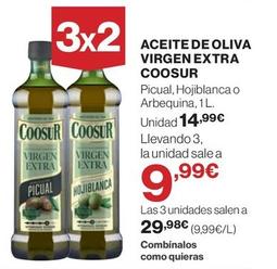 Oferta de Coosur - Aceite De Oliva Virgen Extra por 14,99€ en El Corte Inglés