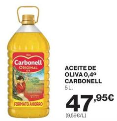 Oferta de Carbonell - Aceite De Oliva por 47,95€ en El Corte Inglés