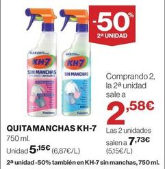 Oferta de Kh7 - Quitamanchas por 5,15€ en El Corte Inglés