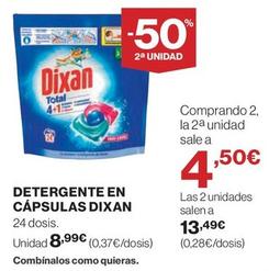 Oferta de Dixan - Detergente En Capsulas  por 8,99€ en El Corte Inglés