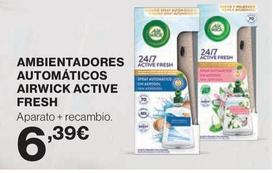 Oferta de Air Wick - Ambientadores Fresh Automáticos  Active Fresh por 6,39€ en El Corte Inglés
