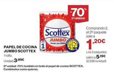 Oferta de Scottex - Papel De Cocina Jumbo por 3,99€ en El Corte Inglés