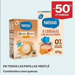 Oferta de Nestlé - Papillas en El Corte Inglés