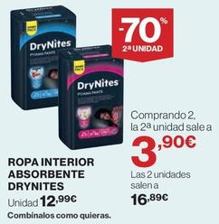 Oferta de Drynites - Ropa Interior Absorbente por 12,99€ en El Corte Inglés
