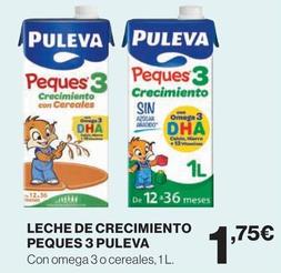Oferta de Puleva - Leche De Crecimiento Peques por 1,75€ en El Corte Inglés