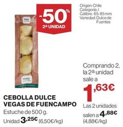 Oferta de Vegas De Fuencampo - Cebolla Dulce  por 3,25€ en El Corte Inglés
