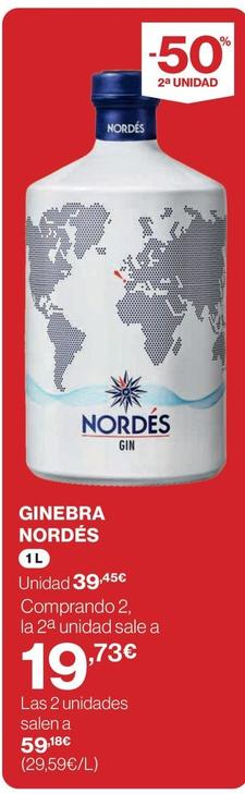 Oferta de Nordes - Ginebra por 39,46€ en El Corte Inglés