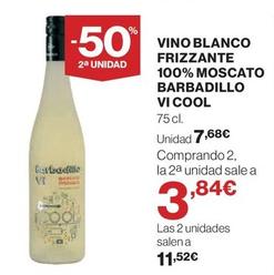 Oferta de Barbadillo - Vino Blanco Frizzante 100% Moscato Vi Cool por 7,68€ en El Corte Inglés