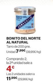Oferta de Consorcio - Bonito Del Norte Al Natural por 7,99€ en El Corte Inglés
