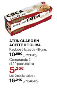 Oferta de Cuca - Atún Claro En Aceite De Oliva por 10,69€ en El Corte Inglés