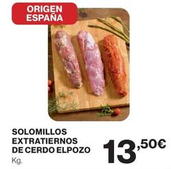 Oferta de Elpozo - Solomillos Extratiernos De Cerdo por 13,5€ en El Corte Inglés