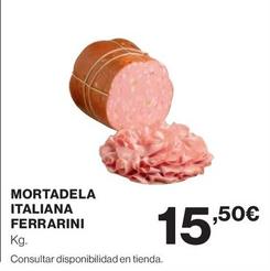 Oferta de Ferrarini - Mortadela Italiana por 15,5€ en El Corte Inglés