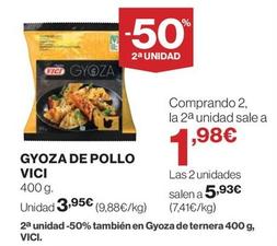 Oferta de Vici - Gyoza De Pollo por 3,95€ en El Corte Inglés